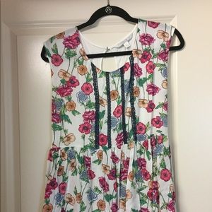 Floral peplum summer top